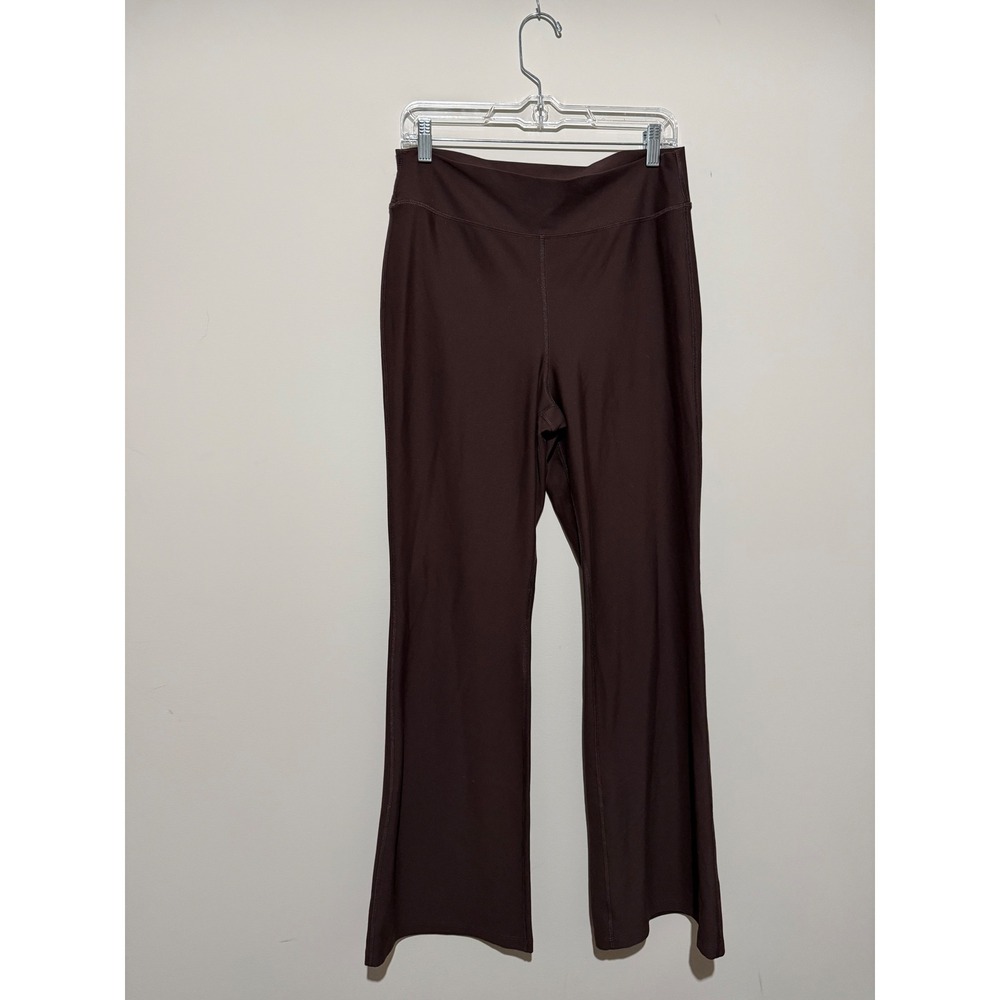 Old Navy Active Powersoft Extra High Rise Flare Leggings Brown Large Go-Dry Yoga